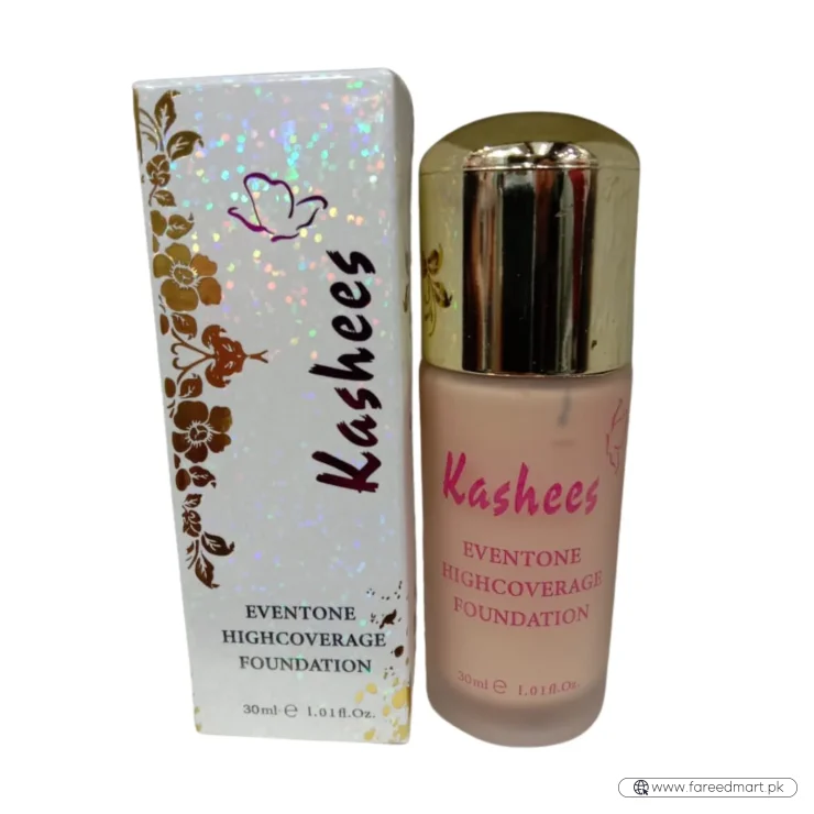 Kashees Eventone Liquid Foundation | High Coverage Long Lasting Radiant Makeup Base 30 ml