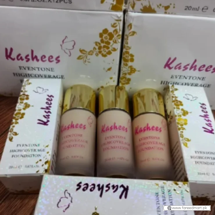 Kashees Eventone Liquid Foundation | High Coverage Long Lasting Radiant Makeup Base 30 ml