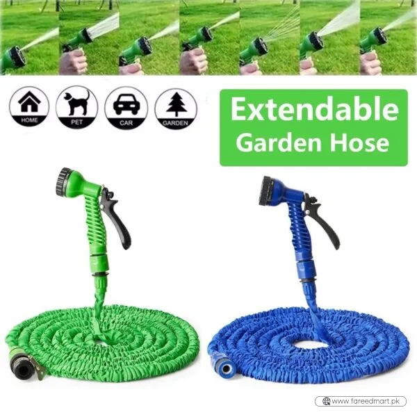 Magic Expandable Hose Pipe 50FT | Lightweight, Tangle-Free | 7-Mode Spray Gun