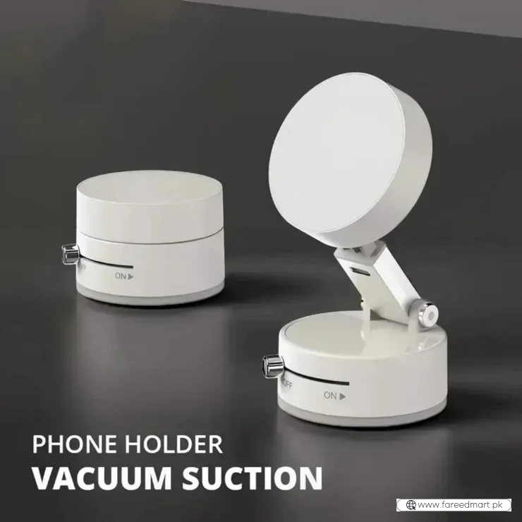 Magnetic Wireless Phone Holder with Foldable Suction Grip for Secure Mounting