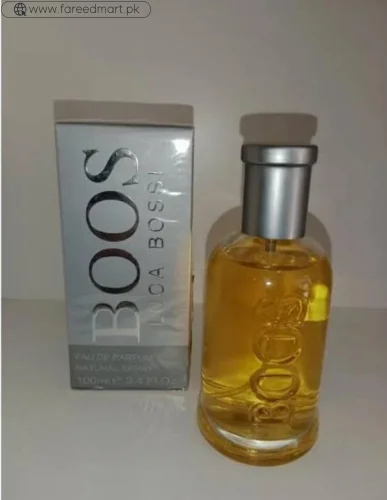 Men's Perfume 100ml Amber Glass Bottle Silver Cap