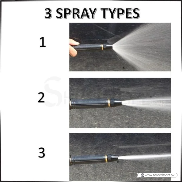 Metal High-Pressure Adjustable Nozzle Water Spray Gun | Heavy-Duty Brass Hose Sprayer for Cleaning & Watering