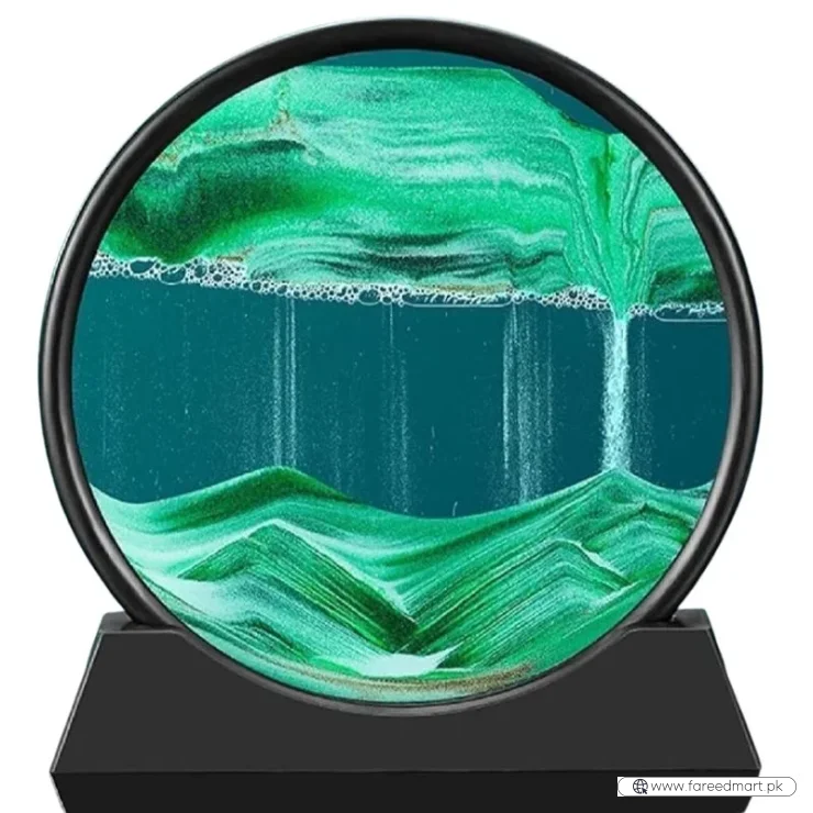 Moving Sand Art Picture  | 3D Dynamic Deep Sea Sandscape with Display Stand | Random Color