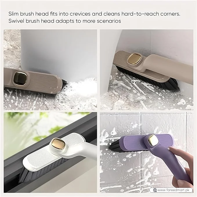 Multi-Function Rotating Crevice Cleaning Brush |  360° Deep Gap Cleaner for Kitchen, Bathroom & Home