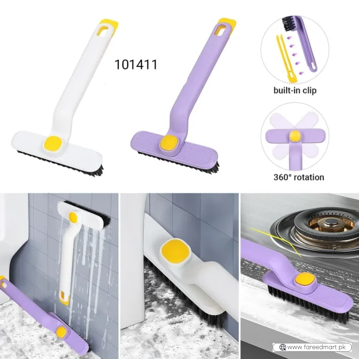 Multi-Function Rotating Crevice Cleaning Brush |  360° Deep Gap Cleaner for Kitchen, Bathroom & Home