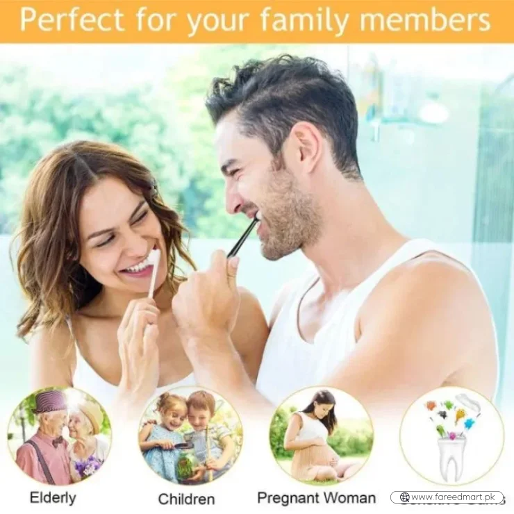 Nano Toothbrush with Travel Case | Ultra Soft Micro-Nano Bristles | For Sensitive Gums, Adults & Kids | Parrot Color