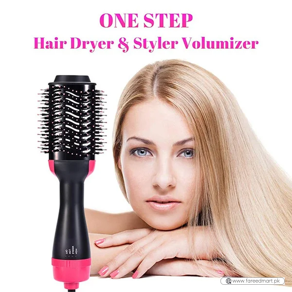 One Step Hot Air Brush | 3-in-1 Dryer, Straightener & Volumizer for Effortless Styling