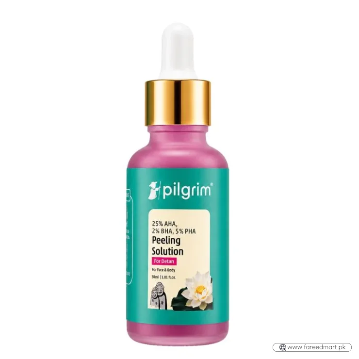 Pilgrim Peeling Solution | Weekend Facial Peel for Deep Cleansing & Exfoliation | Radiant & Even-Toned Skin | For Men & Women | 30ml