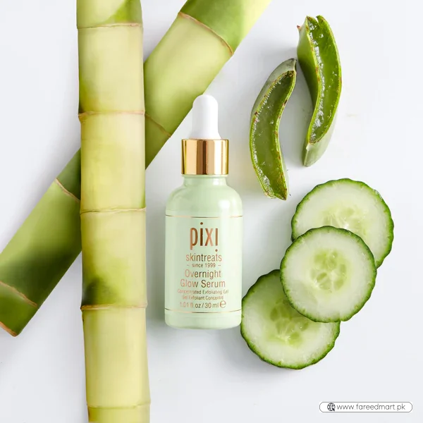 Pixi Overnight Glow Serum 30ml Exfoliating Brightening Serum with 10% Glycolic Acid and Vitamins