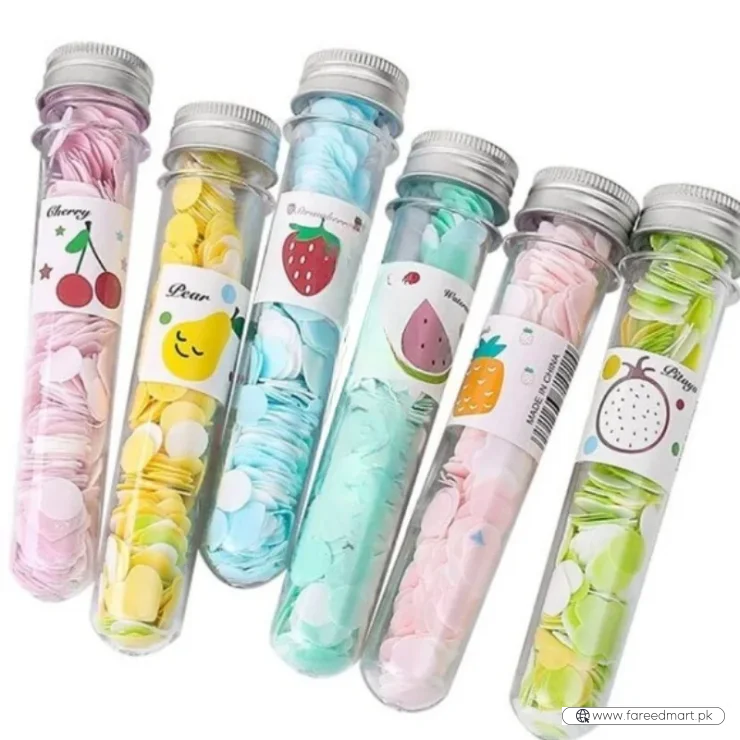 Portable Disposable Soap Paper Flakes in Flower Tube Bottle | Travel-Friendly Handwashing Sheets for Outdoor & Daily Use