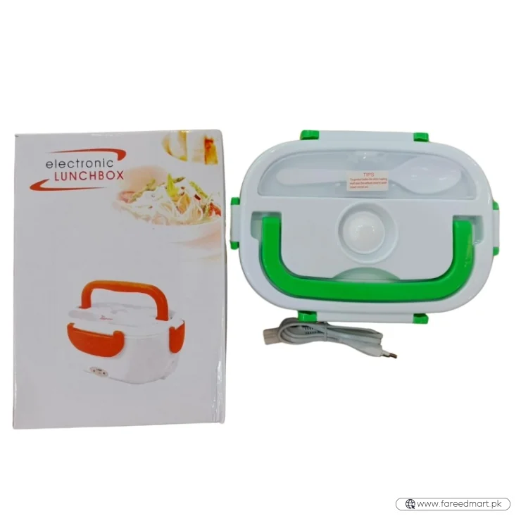 Portable Electric Heating Lunch Box with Leak-Proof Design & Soup Tray