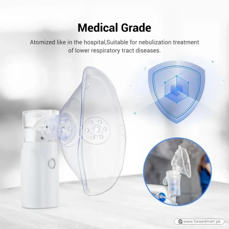 Portable Rechargeable Nebulizer Machine Asthma Inhaler 0.5L for Kids and Adults