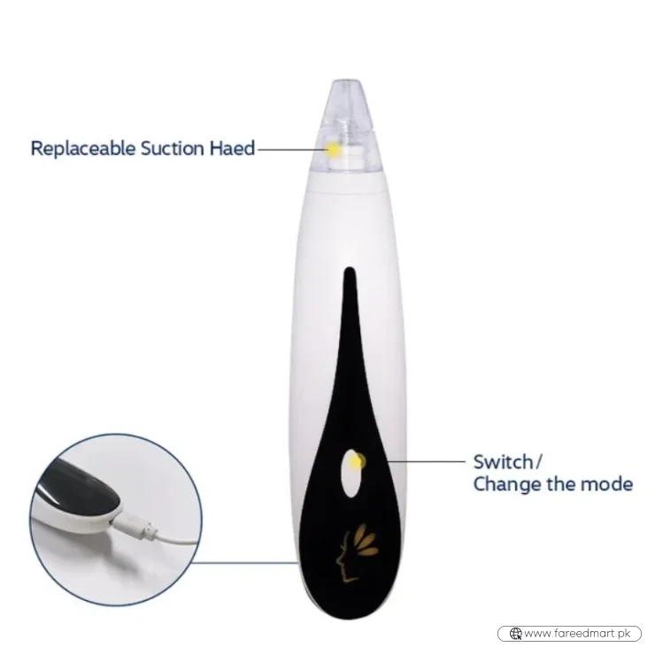 Rechargeable Blackhead Remover Vacuum Cleaner | Model FPLS-001 | Deep Pore Cleansing & Microdermabrasion Device