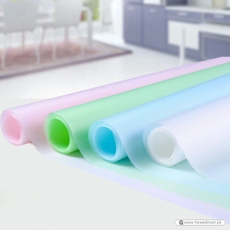 Refrigerator, Table & Drawer Mats | Shelf Liners, Washable & Waterproof (Random Colors)