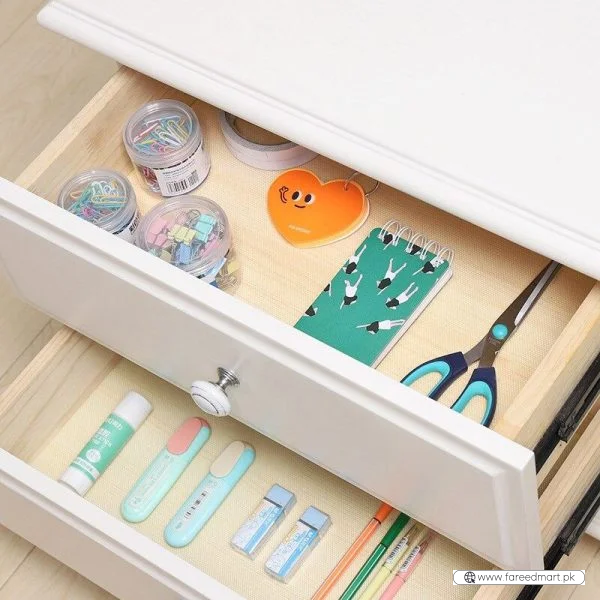 Refrigerator, Table & Drawer Mats | Shelf Liners, Washable & Waterproof (Random Colors)