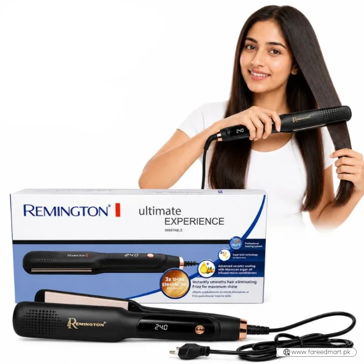 Remington Keratin Protect Intelligent Hair Straightener | Model FR-2110 | Advanced Ceramic Plates with Heat Protection Technology
