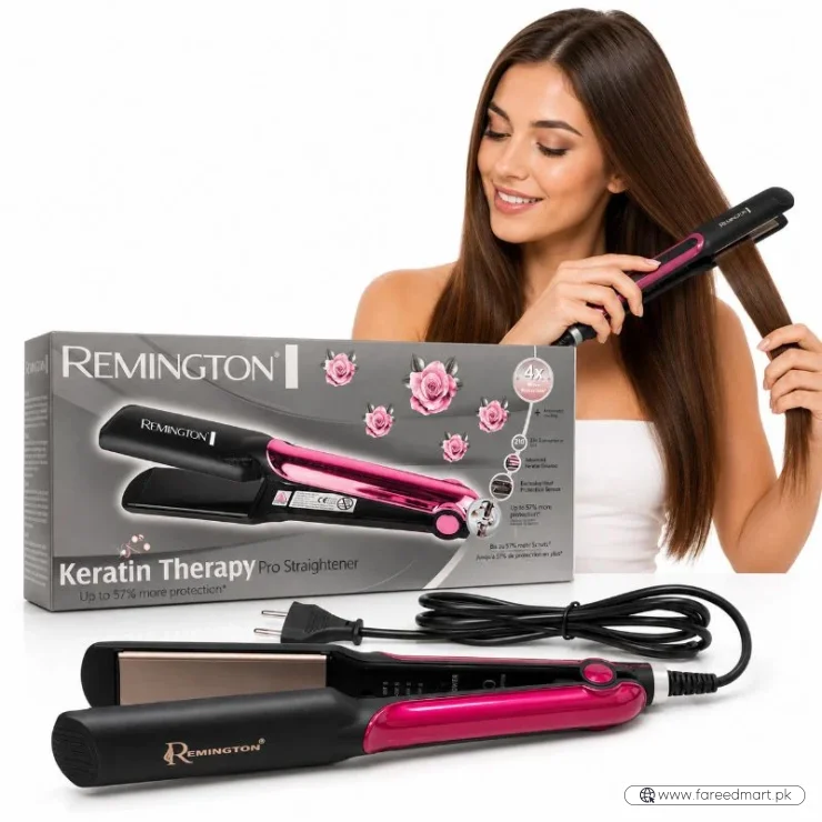 Remington Keratin Therapy Pro Straightener | Model FR 531 |  Up to 57% More Protection