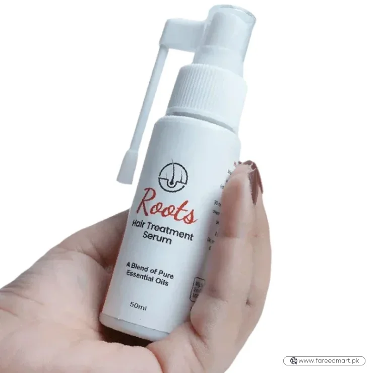 Roots Hair Treatment Serum | Nourishing Hair Growth Serum for Men & Women | Smooth, Shiny & Frizz-Free Hair | 50ml
