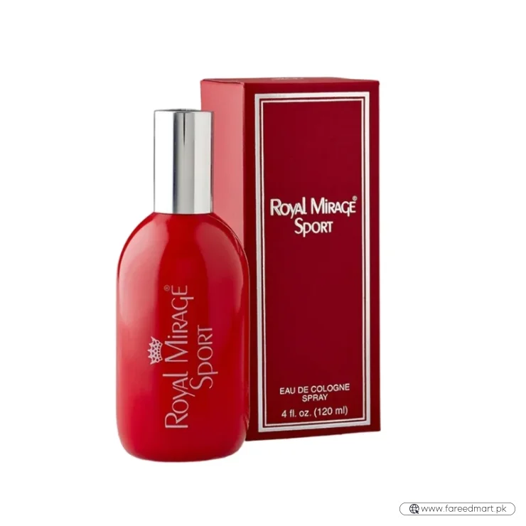 Royal Mirage Sport Eau De Cologne 120ml | Long-Lasting Refreshing Unisex Perfume