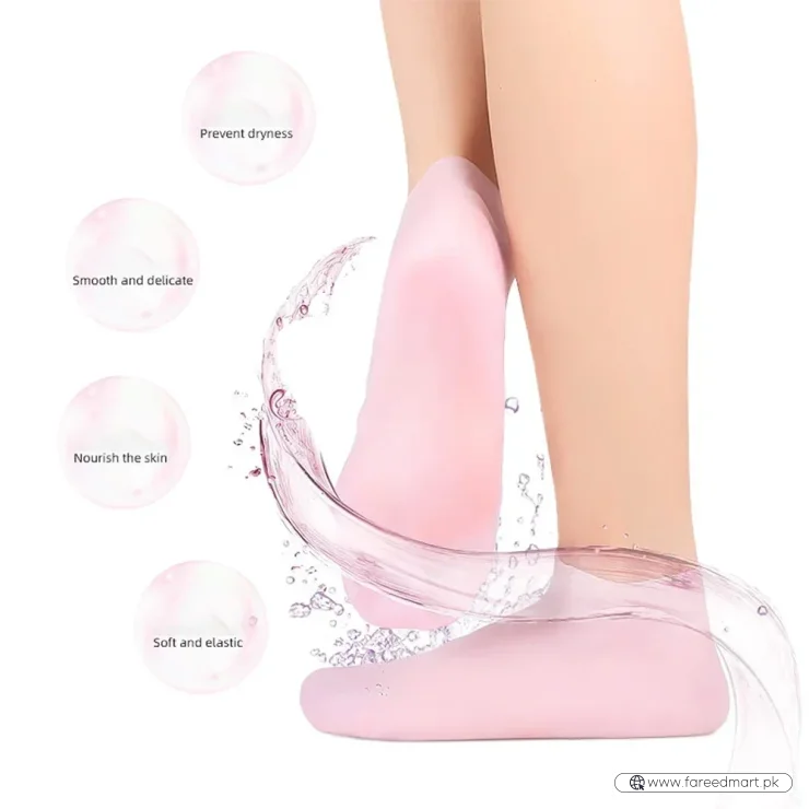 Silicone Jelly Socks | Box Packed | Ultra-Moisturizing Gel Foot Care Protector