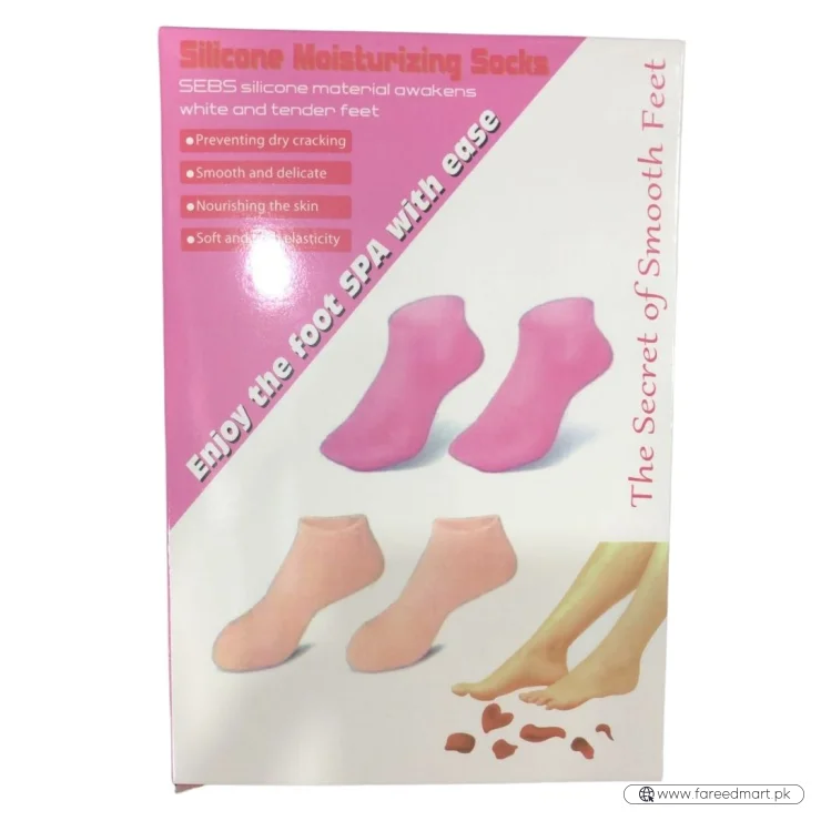 Silicone Jelly Socks | Box Packed | Ultra-Moisturizing Gel Foot Care Protector