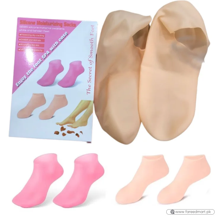 Silicone Jelly Socks | Box Packed | Ultra-Moisturizing Gel Foot Care Protector