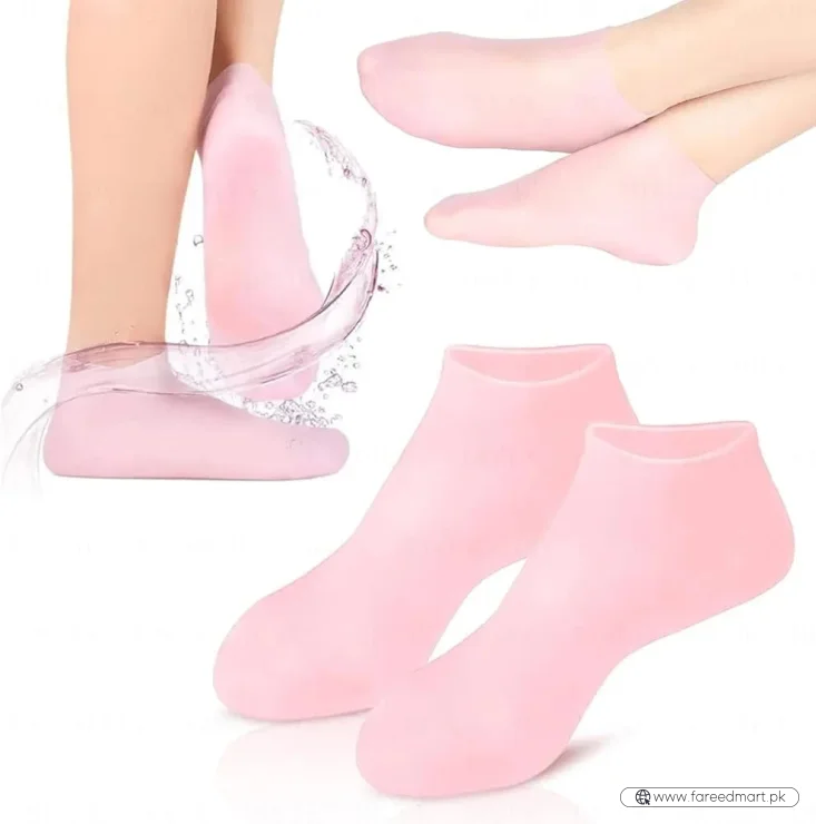 Silicone Jelly Socks | Ultra-Moisturizing Gel Foot Care & Spa Therapy | Without Box