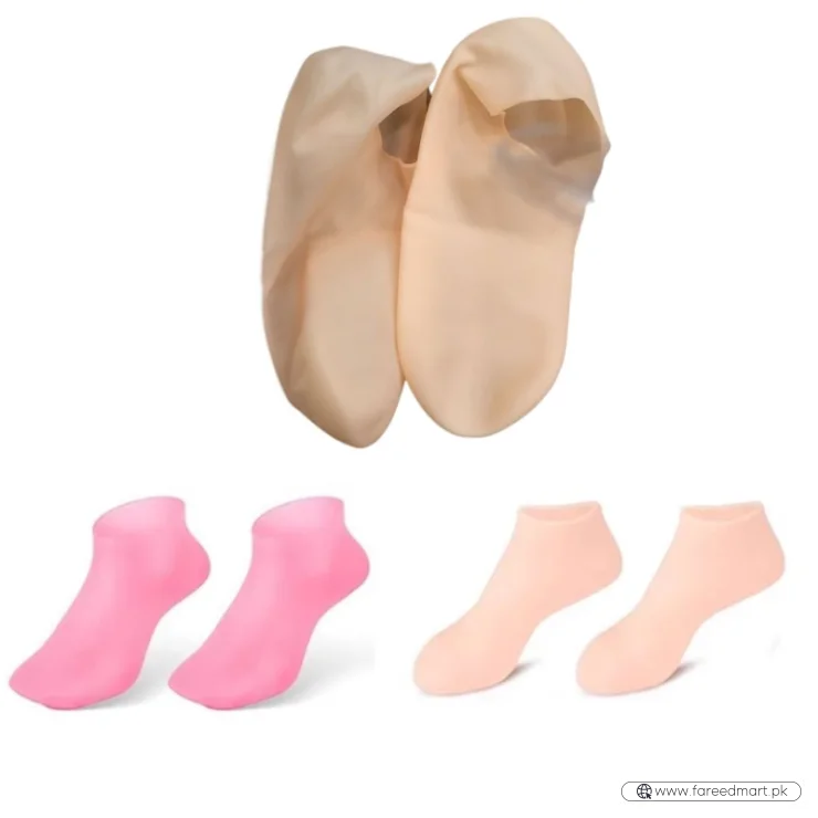 Silicone Jelly Socks | Ultra-Moisturizing Gel Foot Care & Spa Therapy | Without Box