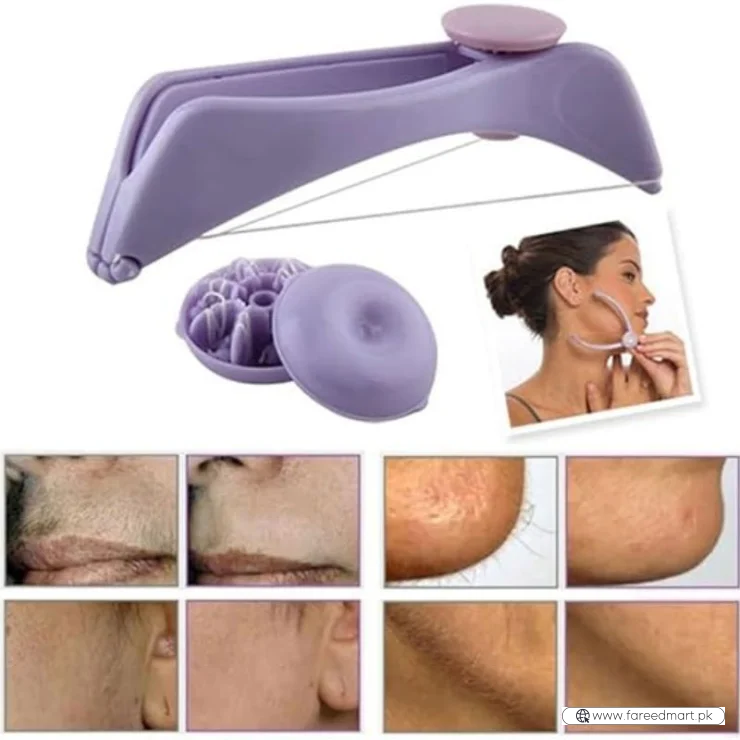 Sipne Face and Body Hair  Threading System | Cotton Threading Device for Eyebrows Face & Body | Random Color