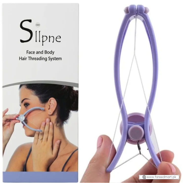 Sipne Face and Body Hair  Threading System | Cotton Threading Device for Eyebrows Face & Body | Random Color