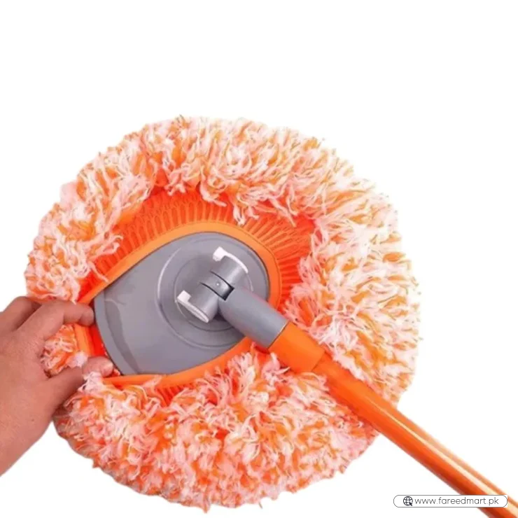 Sunflower Shape Cleaning Mop | 360° Rotating Extendable Microfiber | For Walls, Floors, Bathroom, Windows & Car Cleaning