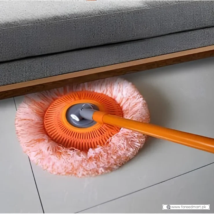 Sunflower Shape Cleaning Mop | 360° Rotating Extendable Microfiber | For Walls, Floors, Bathroom, Windows & Car Cleaning