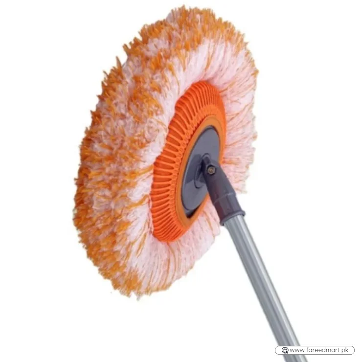 Sunflower Shape Cleaning Mop | 360° Rotating Extendable Microfiber | For Walls, Floors, Bathroom, Windows & Car Cleaning