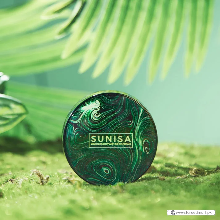 SUNISA 3-in-1 Air Cushion CC & BB Cream | Waterproof Moisturizing Foundation with Sponge