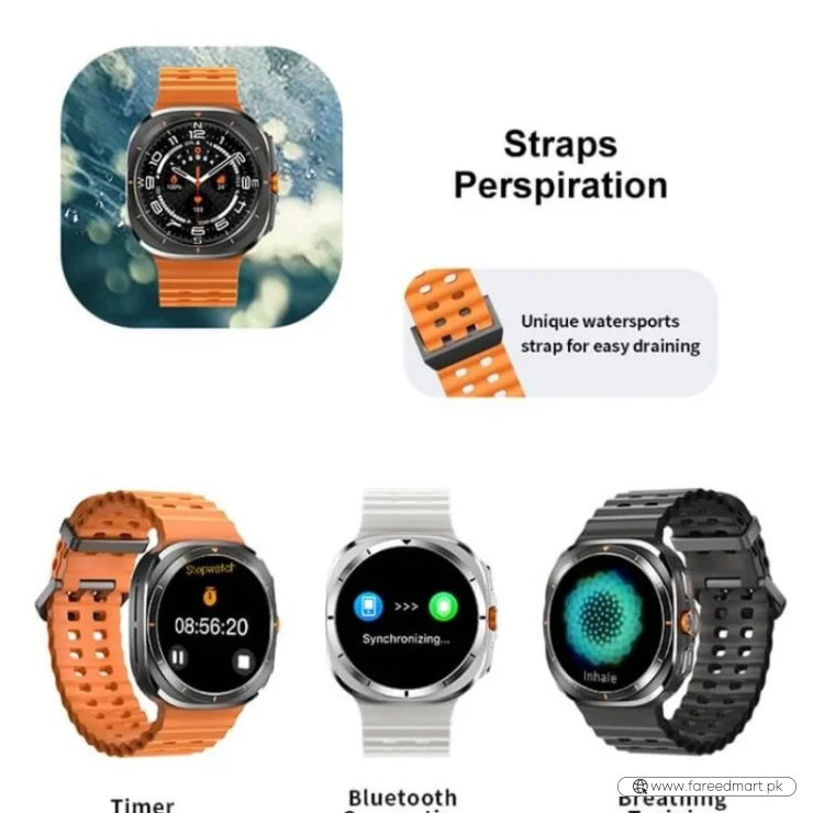 TF7 Ultra Smart Watch | Metal Body, AMOLED Display, Bluetooth Calling, Fitness & Health Tracker