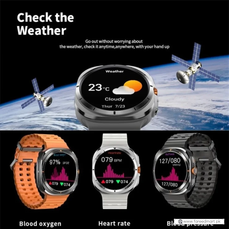 TF7 Ultra Smart Watch | Metal Body, AMOLED Display, Bluetooth Calling, Fitness & Health Tracker