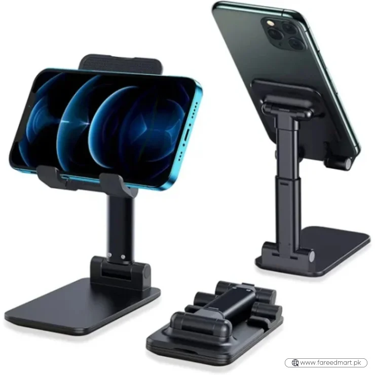 Universal Foldable Mobile & Tablet Stand | Adjustable Multi-Angle Holder