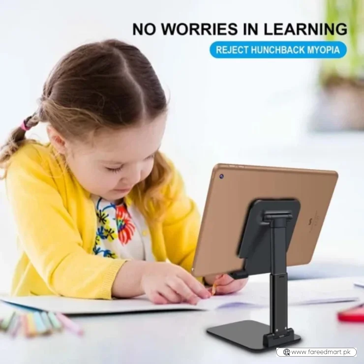 Universal Foldable Mobile & Tablet Stand | Adjustable Multi-Angle Holder