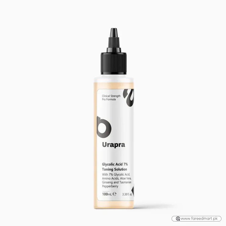 Urapra Glycolic Acid 7% Toner 100ml | Exfoliating Face Solution for Clear & Radiant Skin