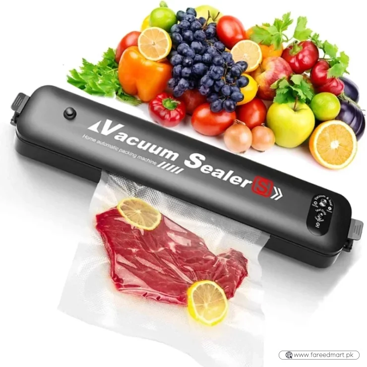 Vacuum Sealer Hand Machine ZKFK-001 | Automatic Food Sealer with 5 Vacuum Bags for Fresh Food Storage