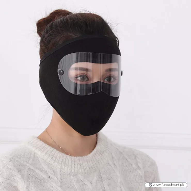 Windproof Winter Full Face Mask | Anti-Dust & Anti-Fog Goggles | Thermal Polar Fleece Protection for Outdoor Sports
