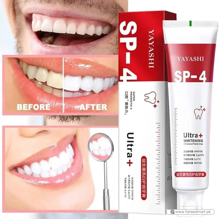 Yayashi SP-4 Ultra Whitening Toothpaste | Stain Remover & Fresh Breath Formula