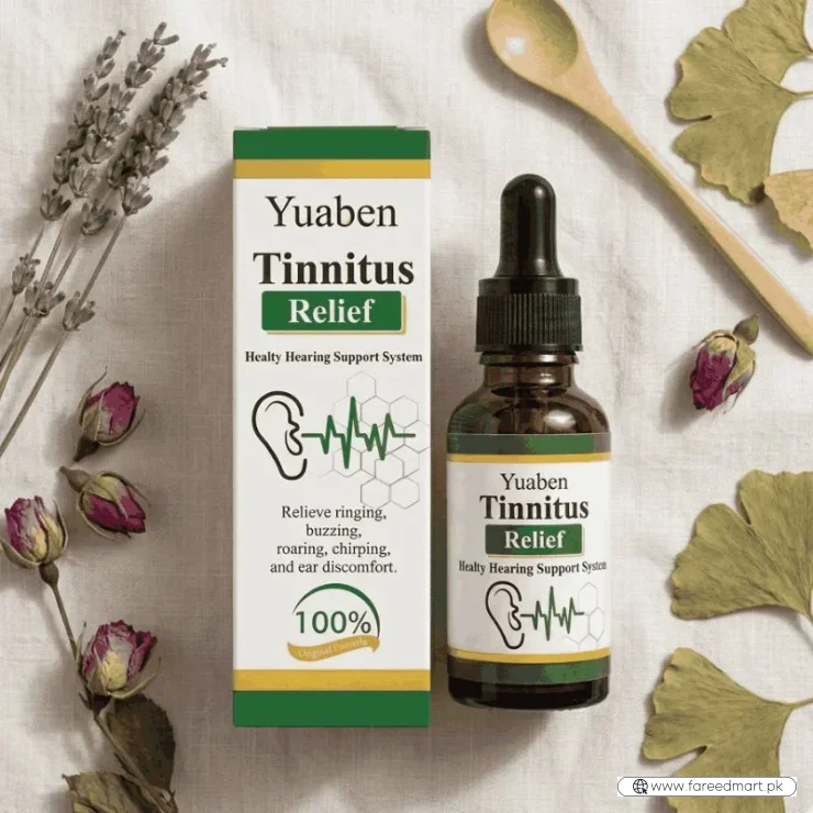 Yuaben Tinnitus Relief Drops | Healthy Hearing Support System | Ear Care Drops for Ringing, Buzzing & Ear Wellness | 60ml